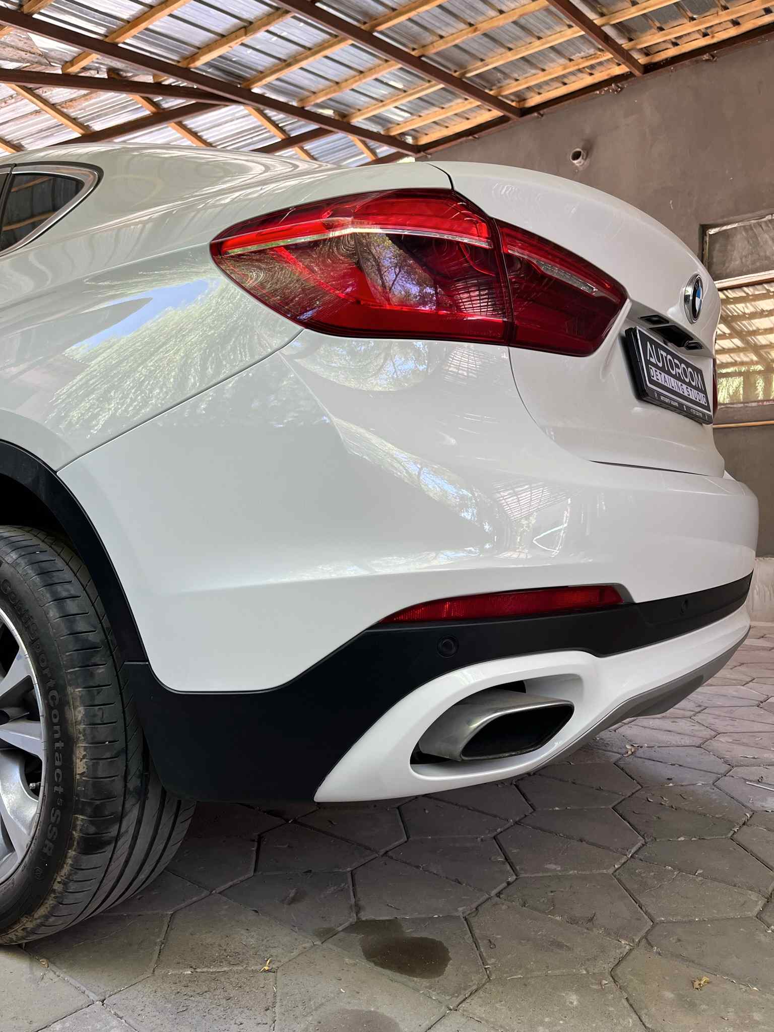 bmw x6 покраска бампера