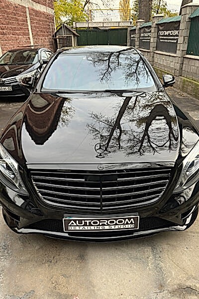 Mercedes Benz S400 антихром полировка кузова керамика Алматы детейлинг Autoroom kz