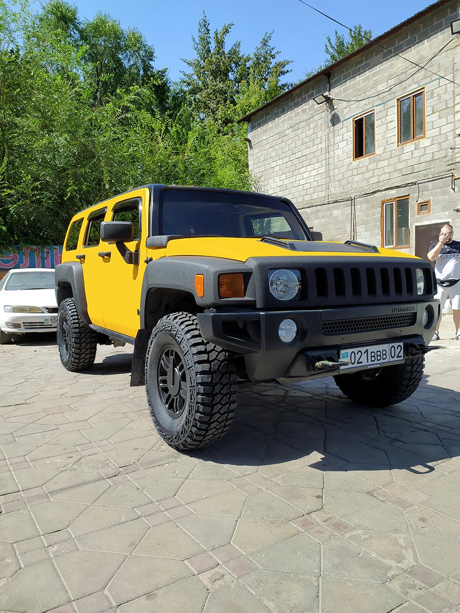 HUMMER H3 покраска в раптор + антихром - AUTOROOM KZ ALMATY DETAILING STUDIO